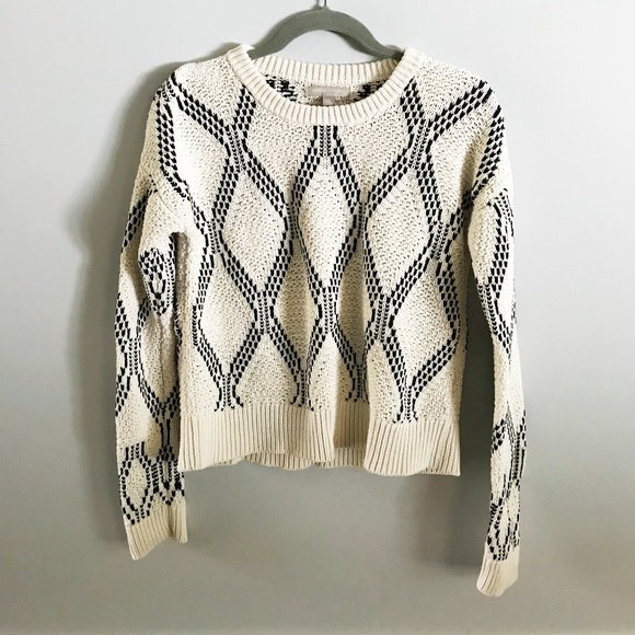 Banana Republic Factory Sweaters - Black and White Chunky Sweater Banana Republic Factory Sweaters - Black and White Chunky Sweater